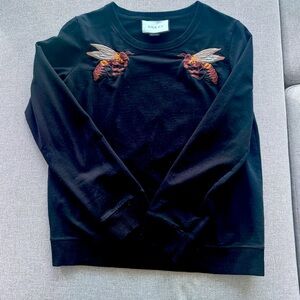 Gucci women sweatshirt with bees. SS 2016 collection.